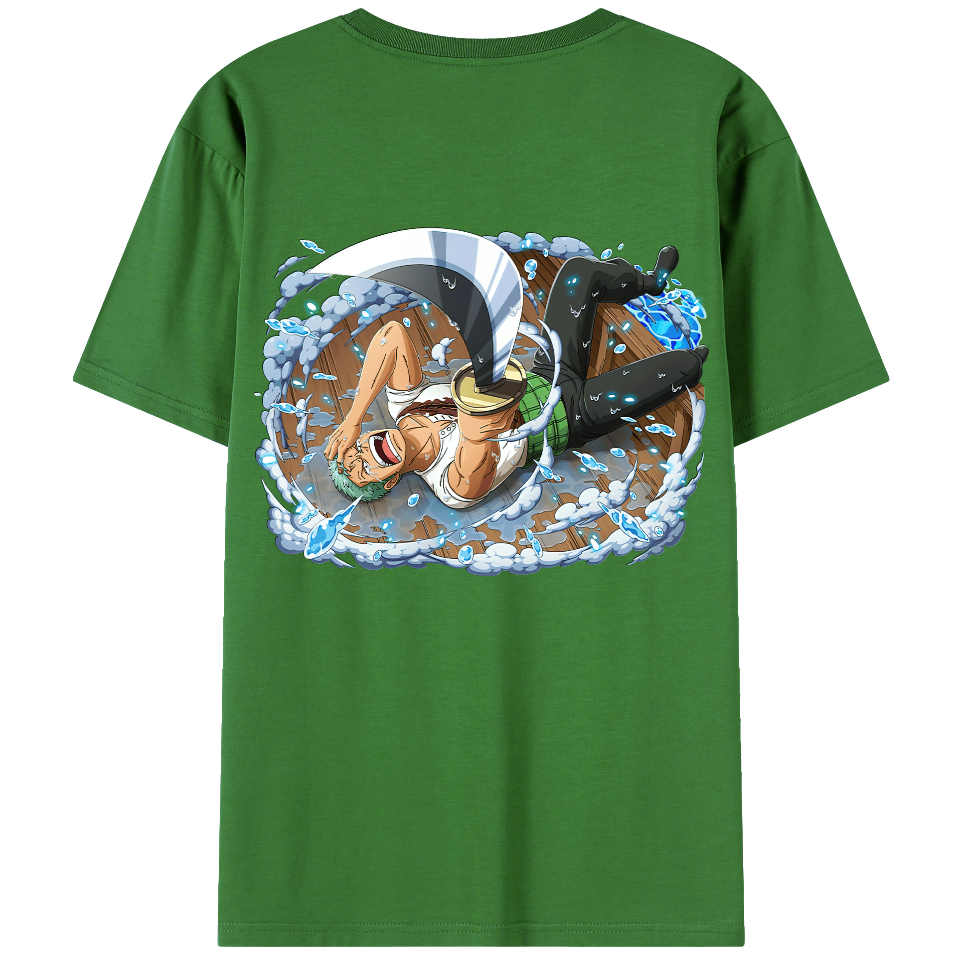 ワンピース ロロノア・ゾロ ONE PIECE Roronoa Zoro レディース半袖Tシャツ(バックプリント)